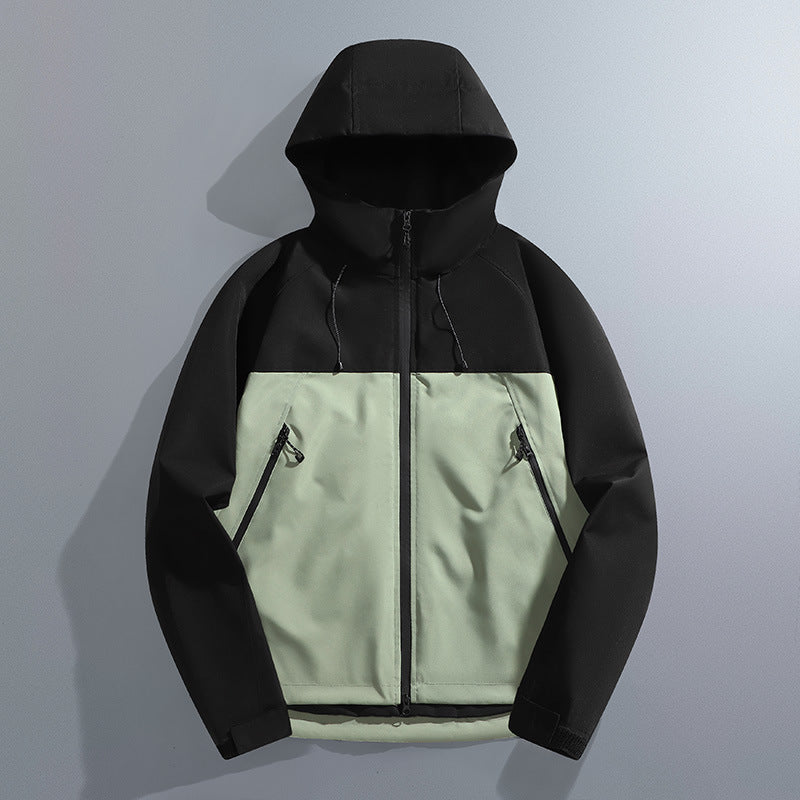 Men's waterproof outdoor jacket with adjustable hood Lune London