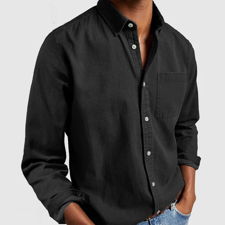 Casual shirt for men in lightweight cotton fabric Lune London