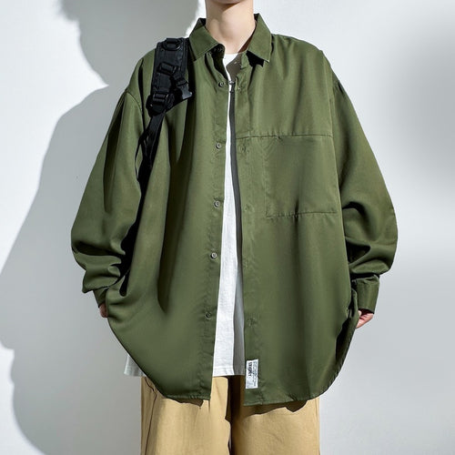 Men's oversized shirt with practical chest pocket Lune London