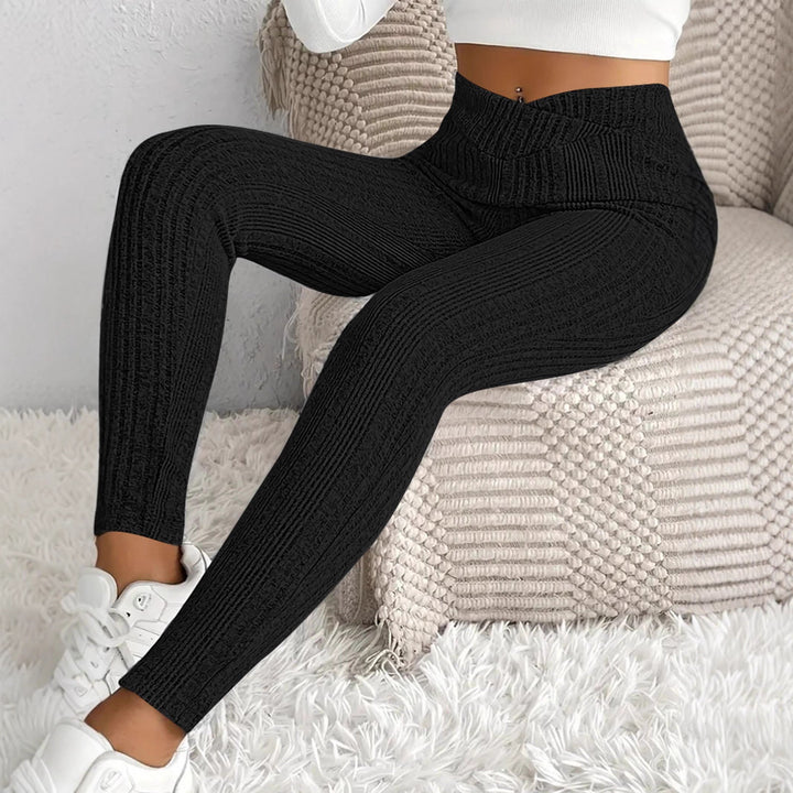 Leggings ajustés pour femmes avec motif rayé élégant Chic & Stil
