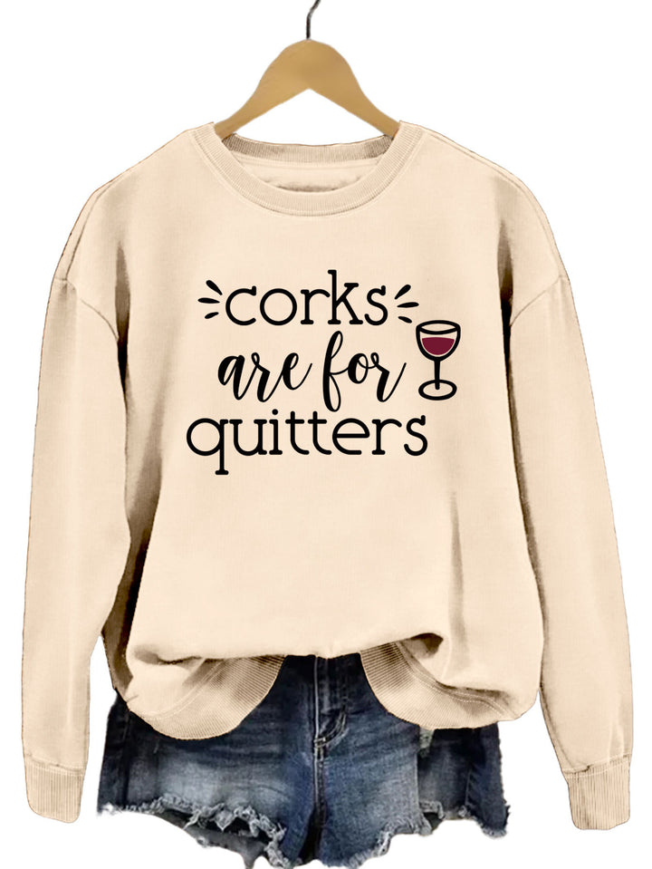Sweatshirt pour femmes avec slogan créatif et coupe décontractée Chic & Stil