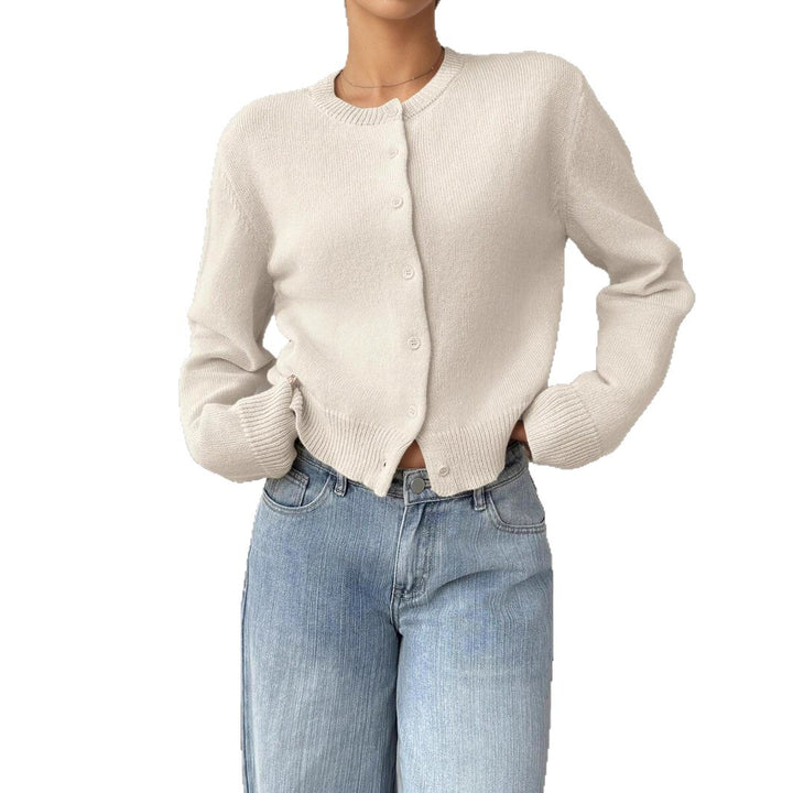 Women's knitted jacket with button detail and relaxed fit Lune London