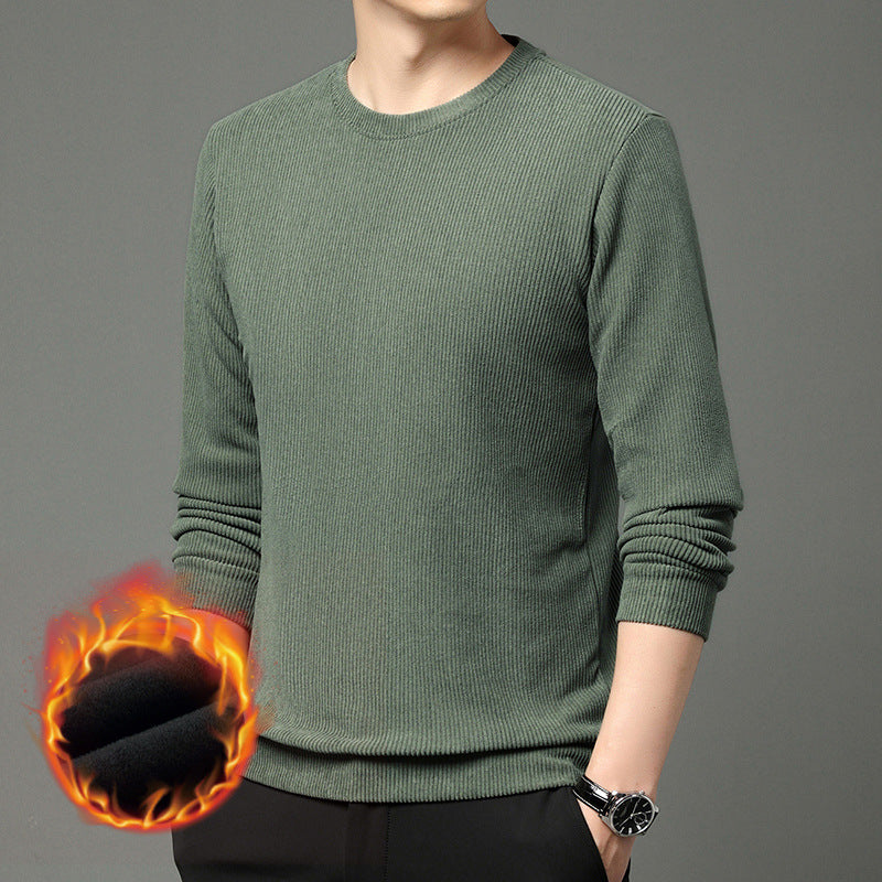 Comfortable and stylish men's round neck sweater in warming material Lune London