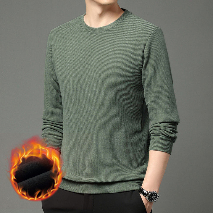 Comfortable and stylish men's round neck sweater in warming material Lune London