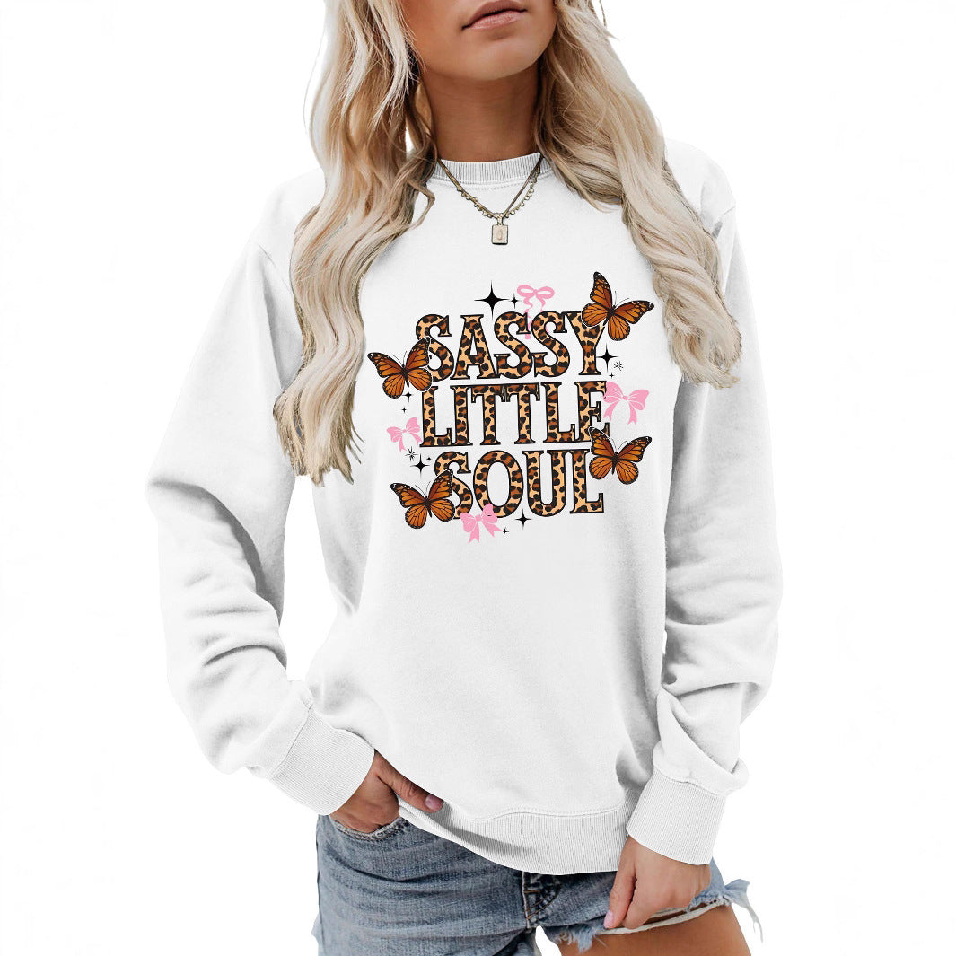 Sweatshirt pour femmes avec design de papillon artistique Chic & Stil