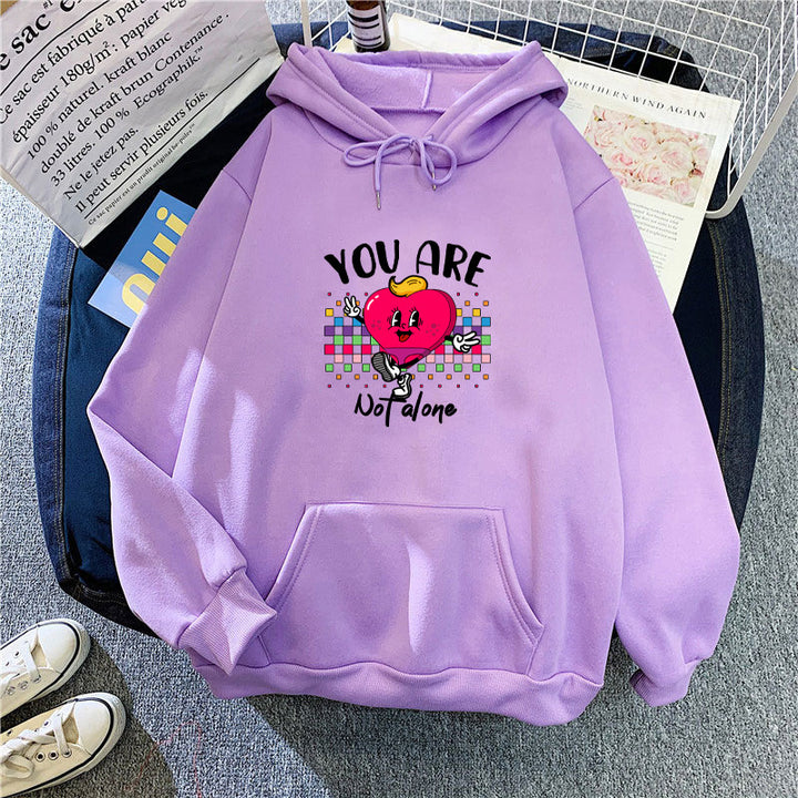 Women's hoodie with funny heart design Chic & Stil