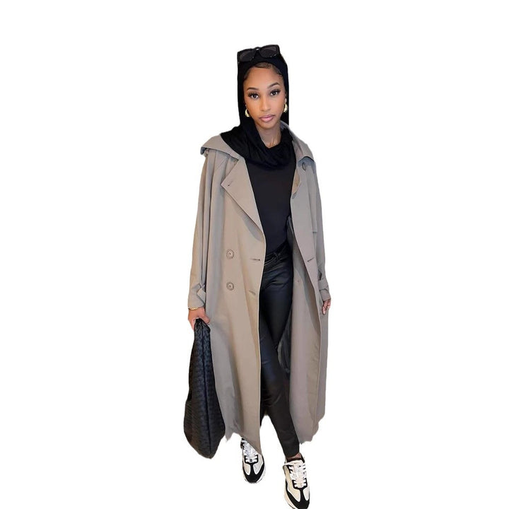 Ladies Oversized Trench Coat Fashion Lune London