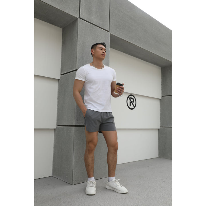 Shorts de course sportifs pour hommes en tissu en maille respirante Lune London