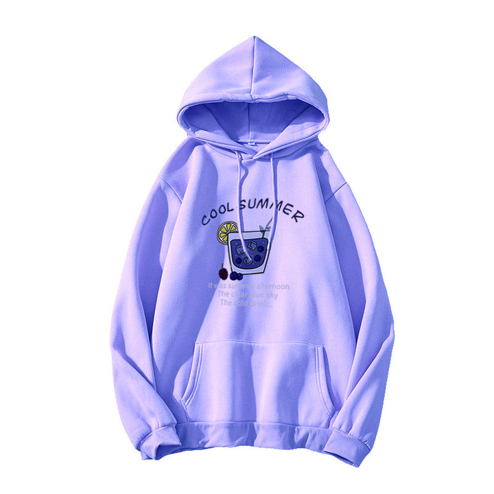 Women's hoodie with cheerful summer motif Chic & Stil