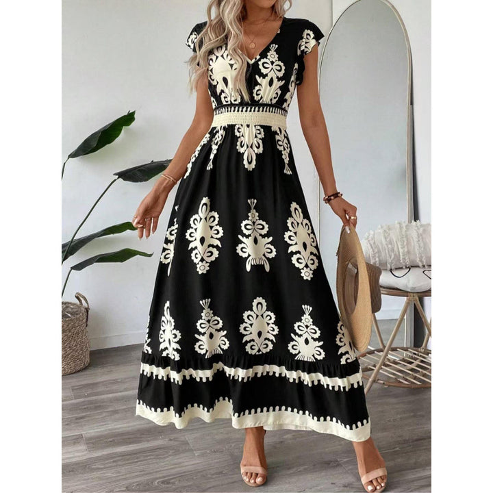 Bohemian maxi dress for women with A-line silhouette Lune London