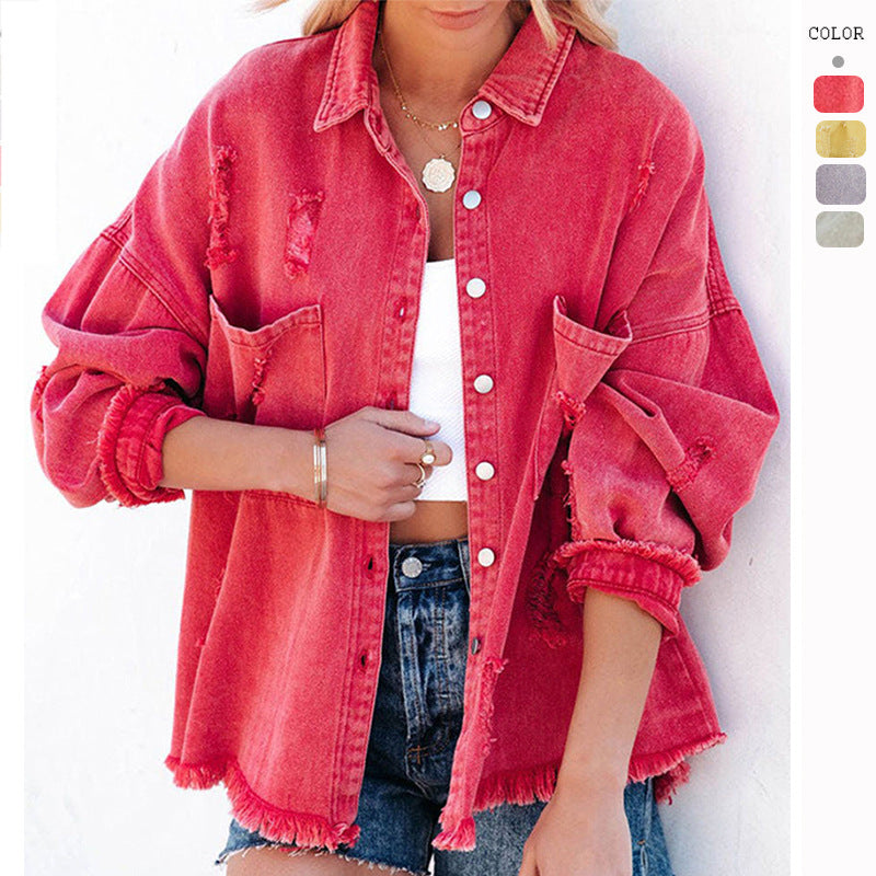Chic & Stil oversized denim shirt for women