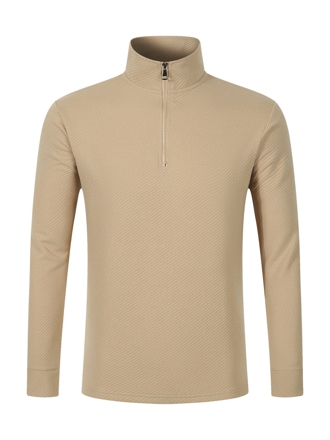 Functional long sleeve pullover for men with half-zip and innovative structural design Lune London