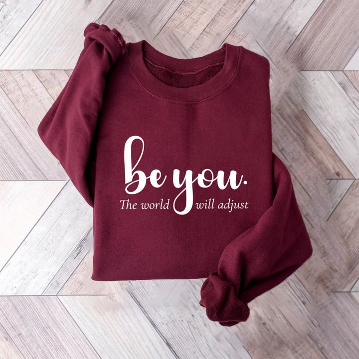 Sweat-shirt pour femmes avec motif inspirant et message motivant Chic & Stil