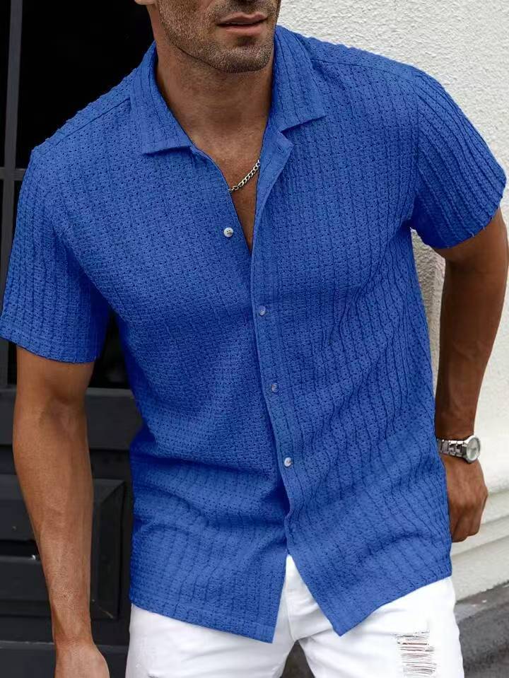 Casual short-sleeve shirt structured for men Lune London