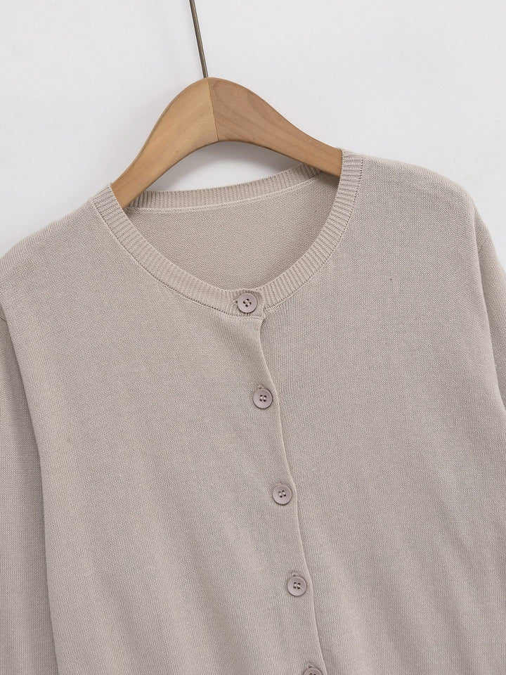 Ladies casual cardigan with button details Lune London