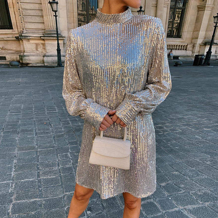 Women's Glittering Cocktail Dress Lune London