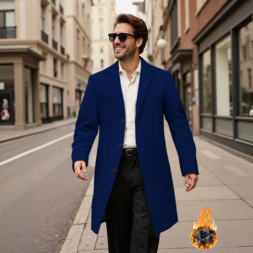 Elegant double-breasted coat for men Lune London