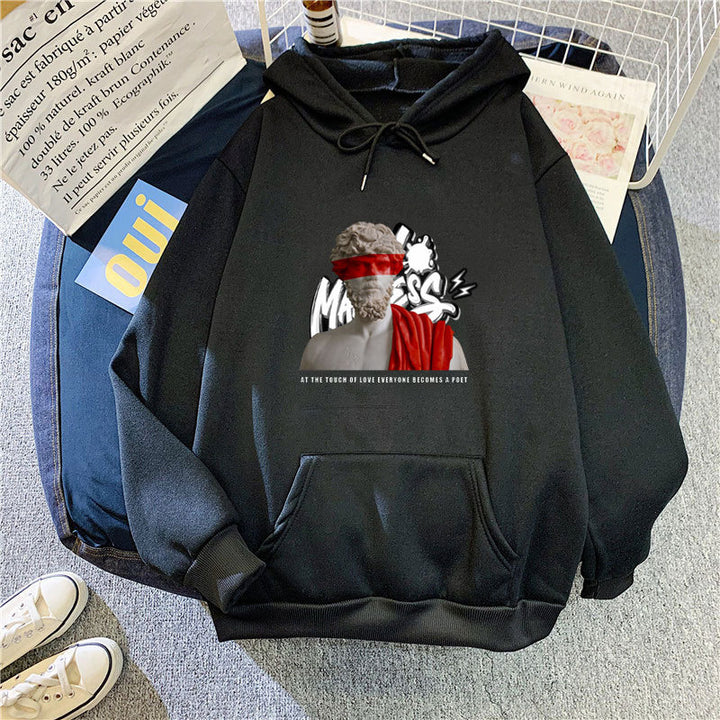 Women’s hoodie with modern graphic print and inspiring lettering Chic & Stil