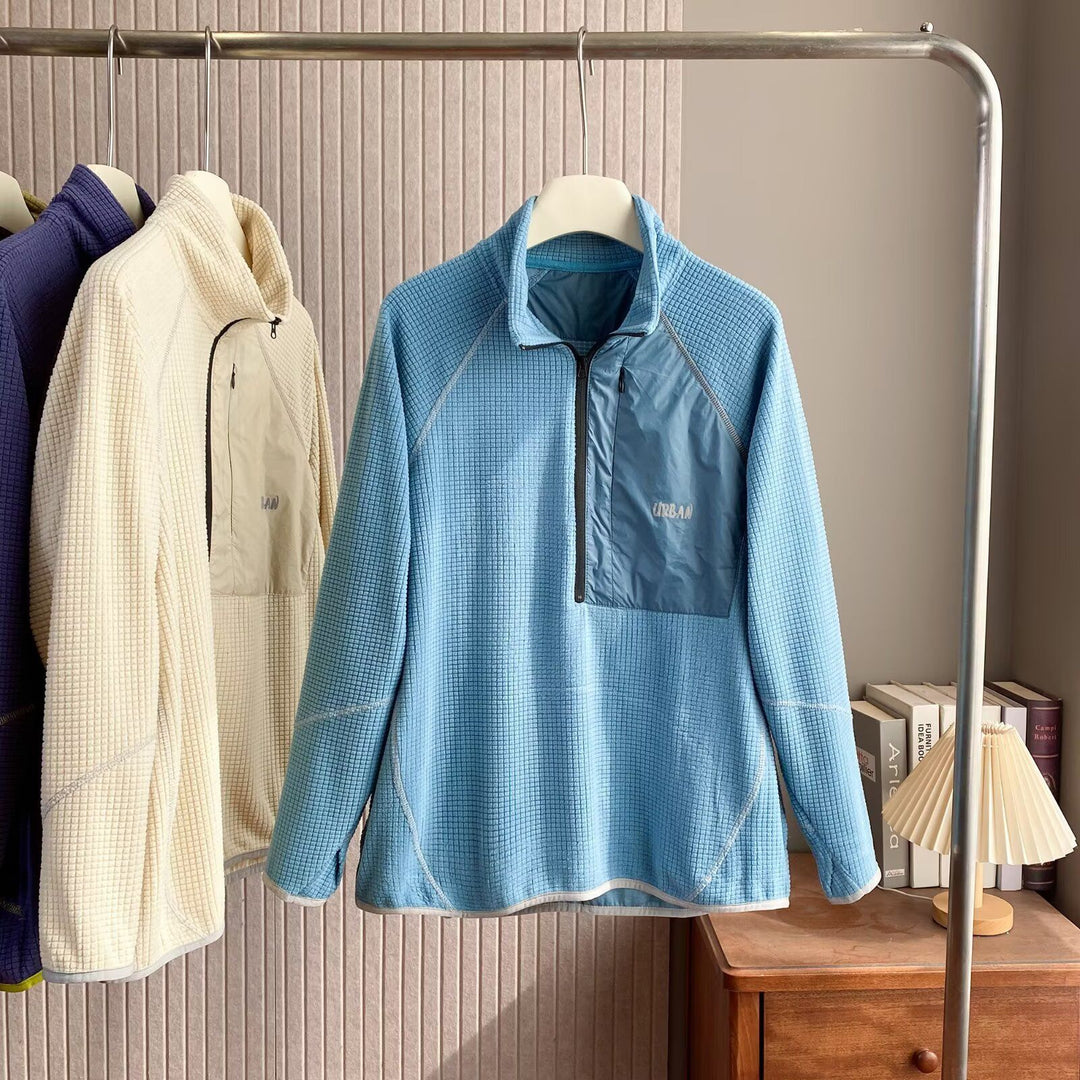 Pull en polaire fonctionnelle pour femmes avec zip court à l'avant Chic & Stil