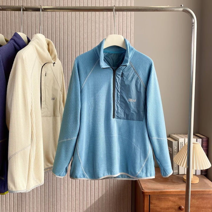 Pull en polaire fonctionnelle pour femmes avec zip court à l'avant Chic & Stil