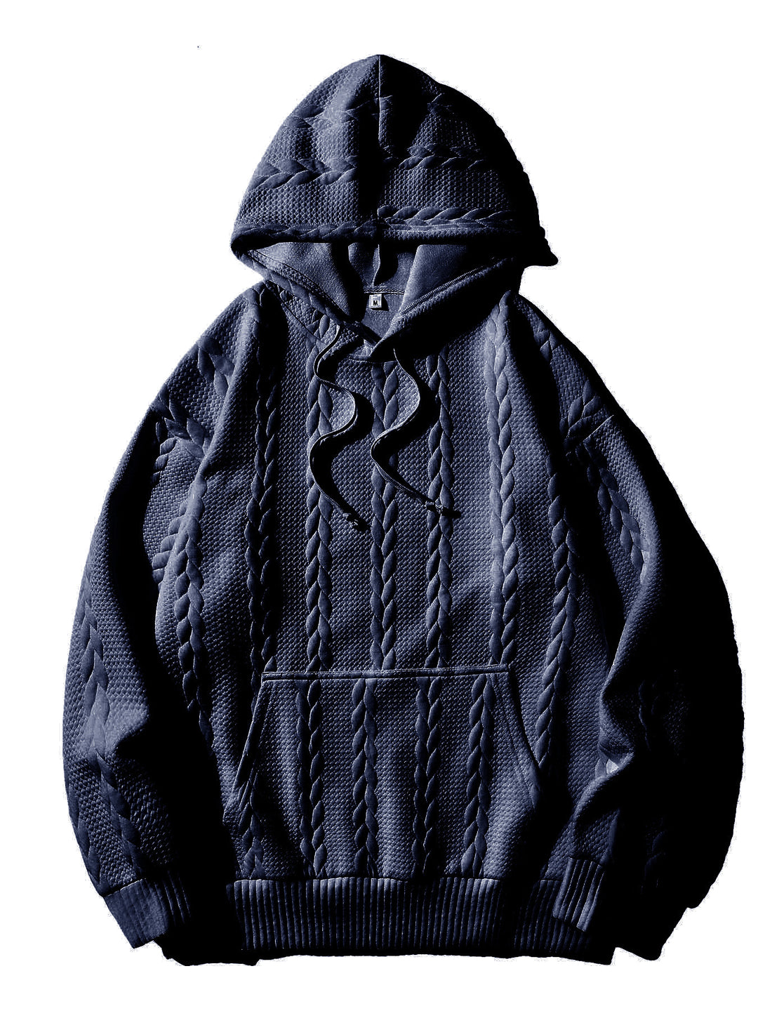 Men's hooded tracksuit tops with textured pattern Lune London