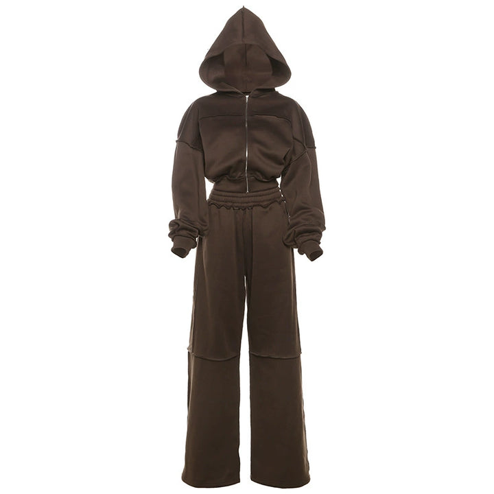 Women Relaxed-Fit Hoodie and Jogging Pants Set Chic & Style