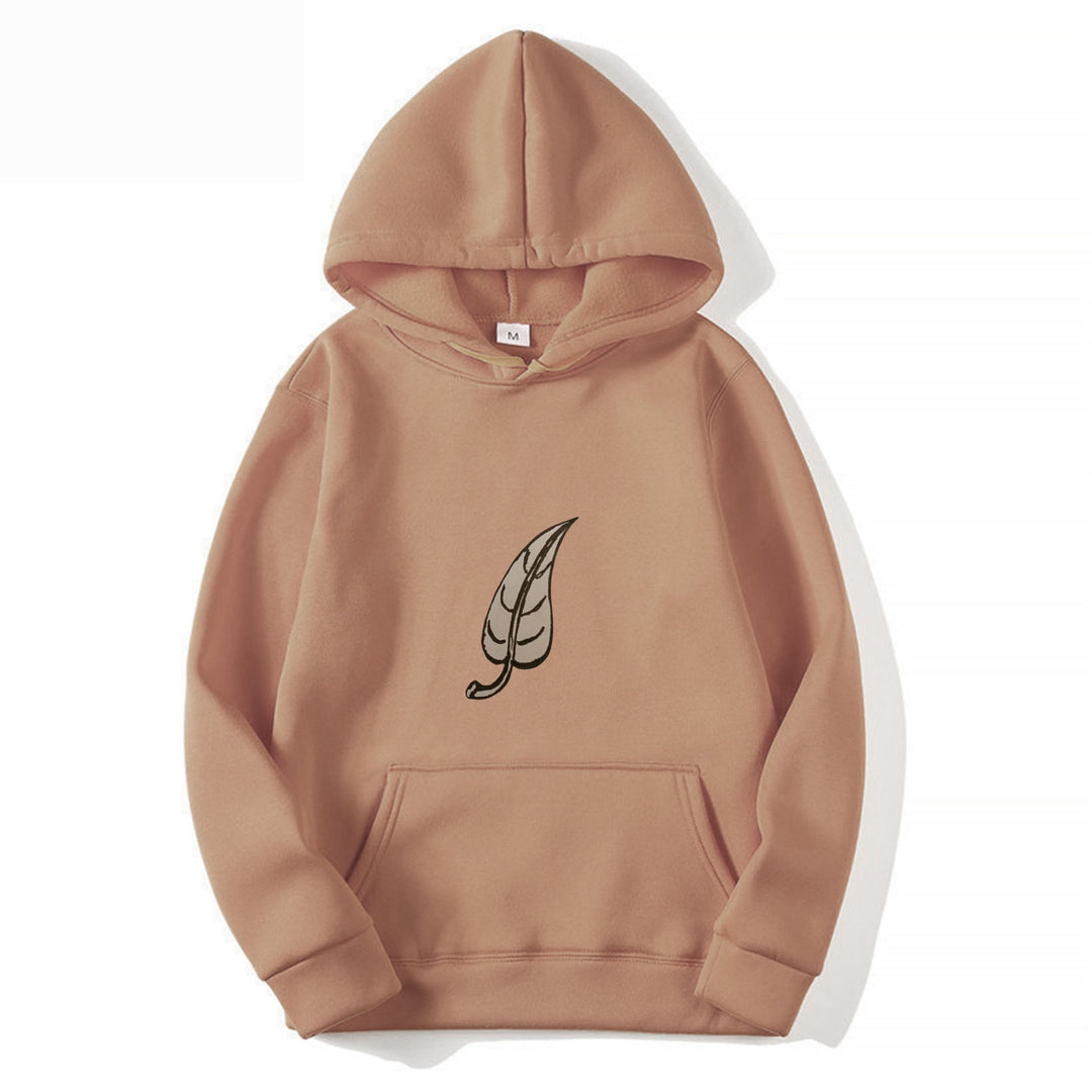 Women's hoodie with original leaf print Chic & Stil