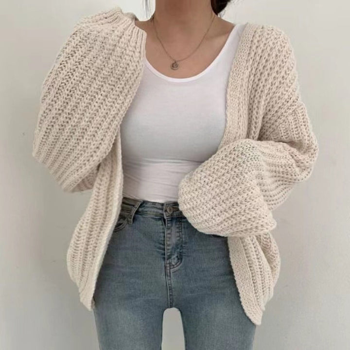 Ladies Oversized Knit Cardigan Lune London