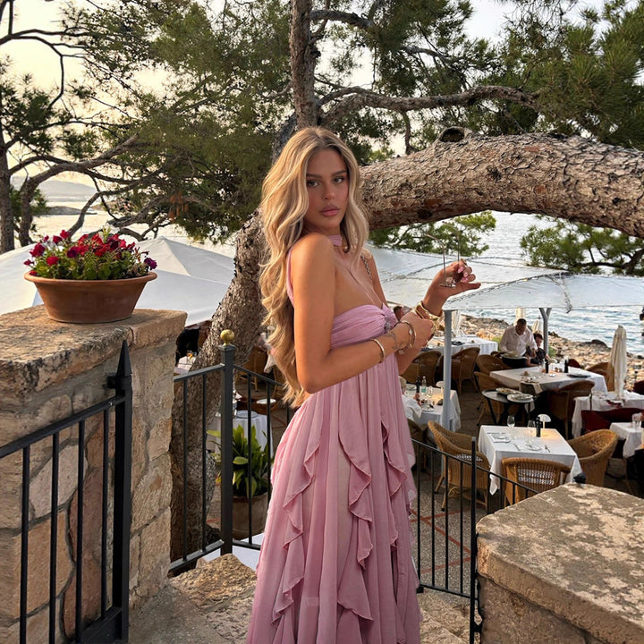 Women's Vintage-Style Maxi Dress Lune London