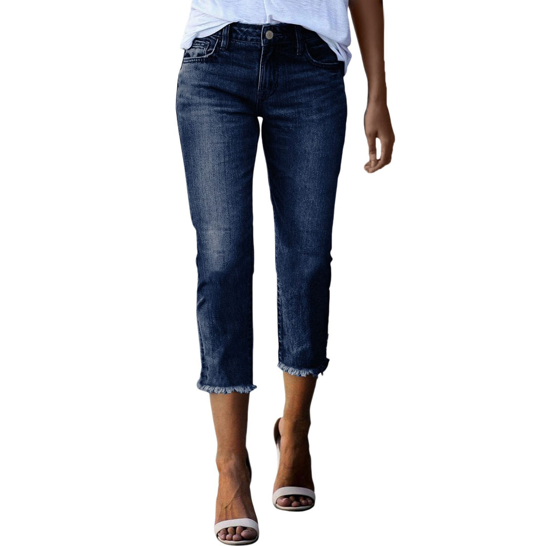 Ladies timeless jeans in modern cut with cropped leg Lune London