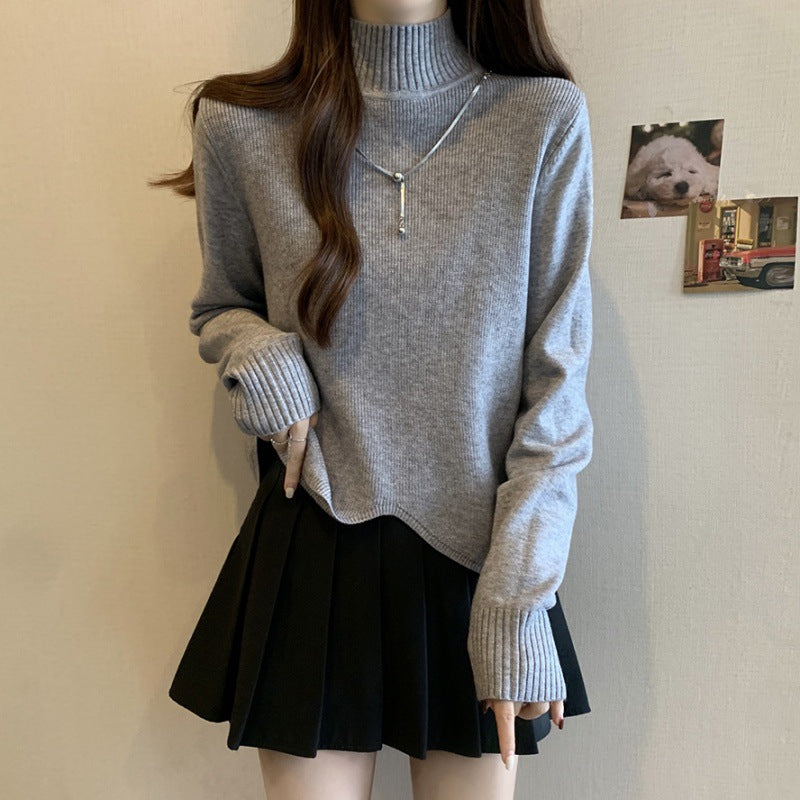 Pull col roulé pour femmes en tricot fin Chic & Stil