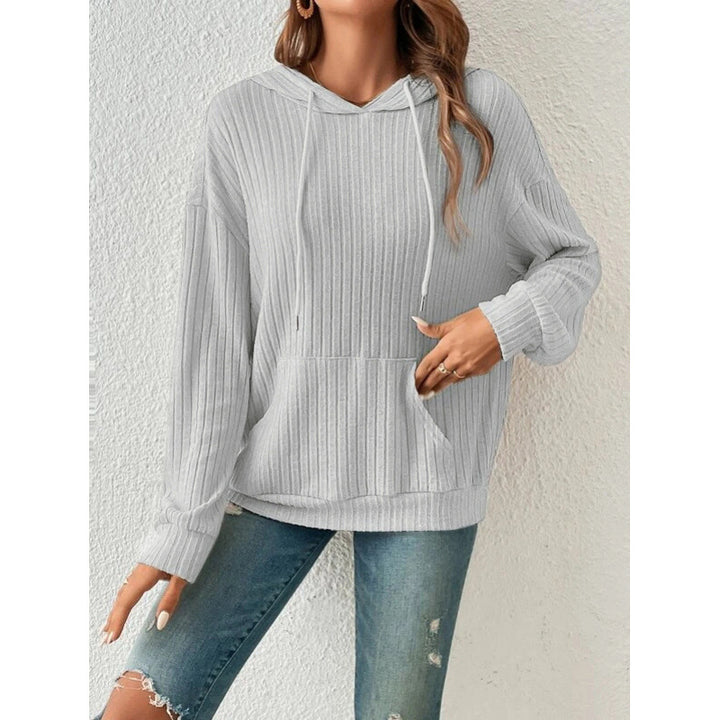 Casual hoodie for women with ribbed design Lune London