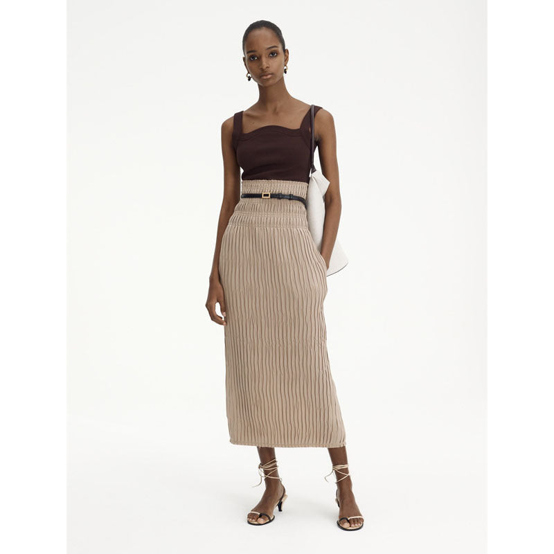 Pantalons larges taille haute pour femmes avec inserts latéraux Chic & Stil