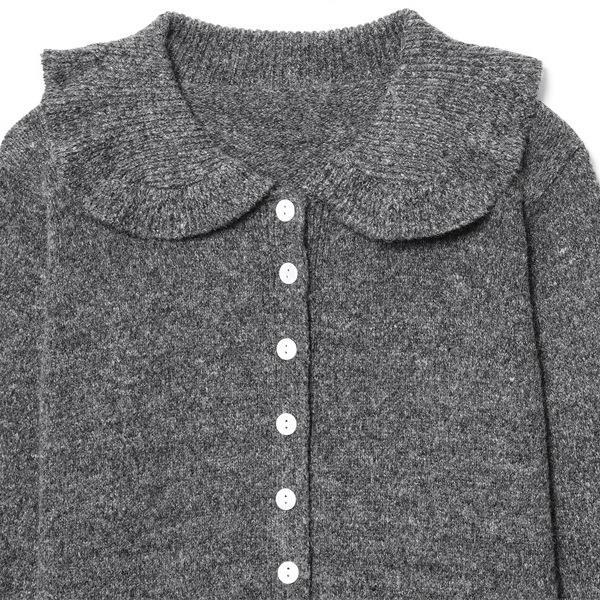 Knitted jacket for women with wide collar Lune London