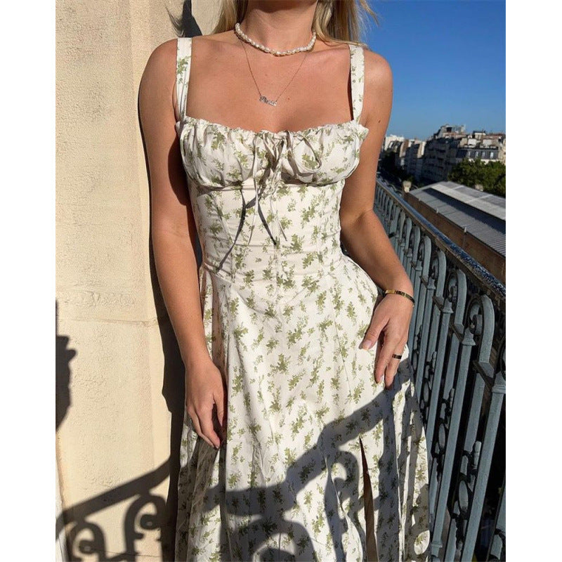Elegant maxi dress with ruffles Lune London