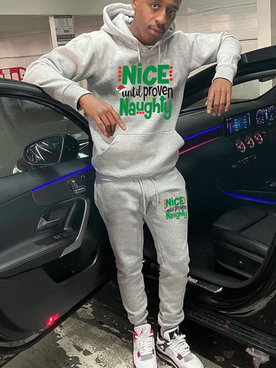 Women Hoodie and Jogging Pants Set with Humorous Print Lune London