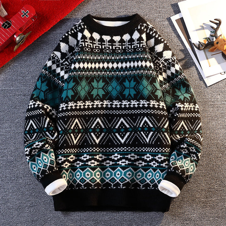 Shaving sweater for men with winter design and high collar Lune London