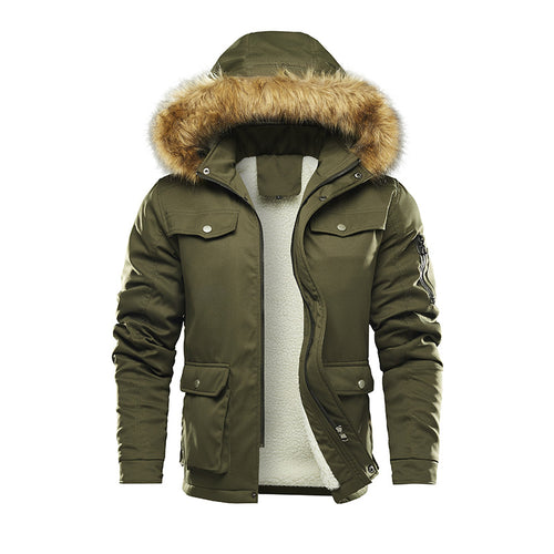 Men's insulated winter jacket with removable hood and lining Lune London