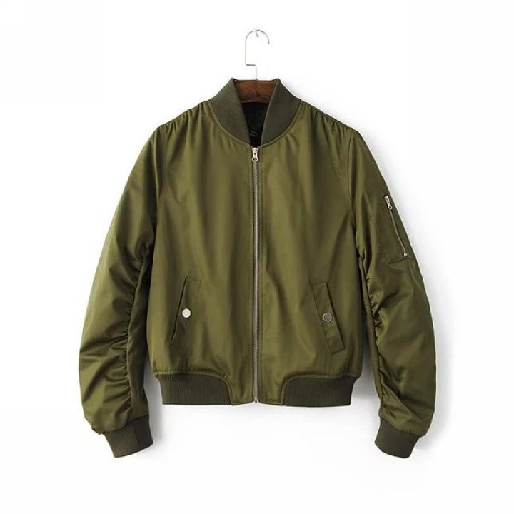 Women's bomber jacket with practical pockets and sporty fit Lune London