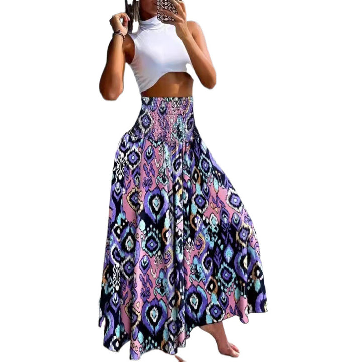 Lune London Bohemian Printed Maxi Skirt for Women