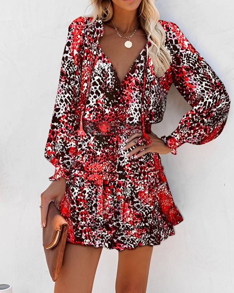 Elegant Lune London Ruffled Mini Flower Dress for Women
