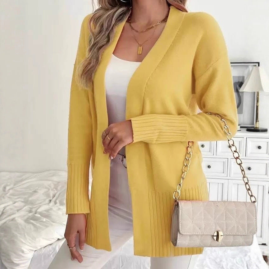 Trendy knit jacket for women with DM design and a high level of wearing comfort Lune London