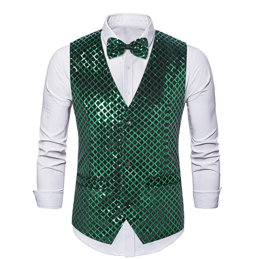 Elegant sequin blazer for men with matching tie closure Lune London