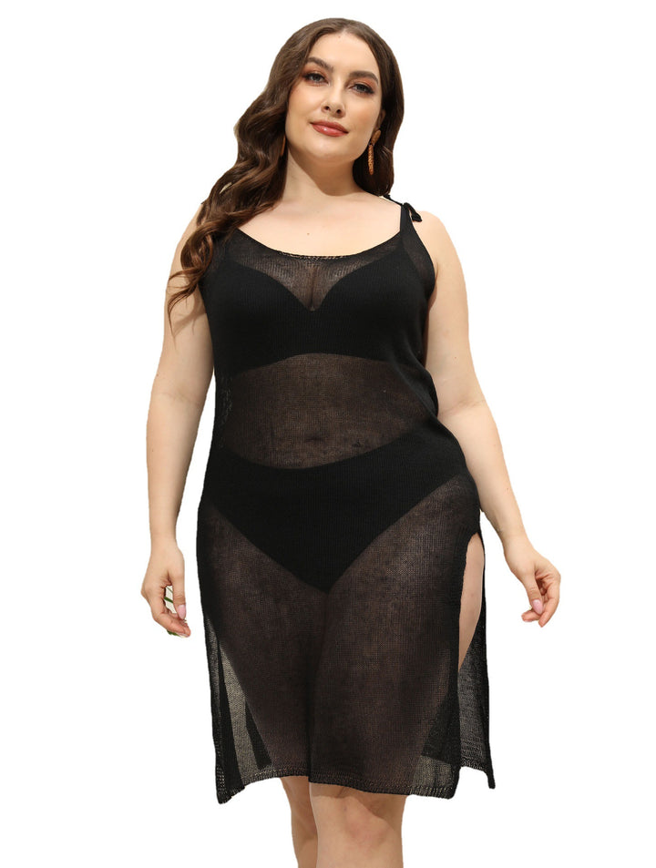 Lune London transparent knitted beach dress for women