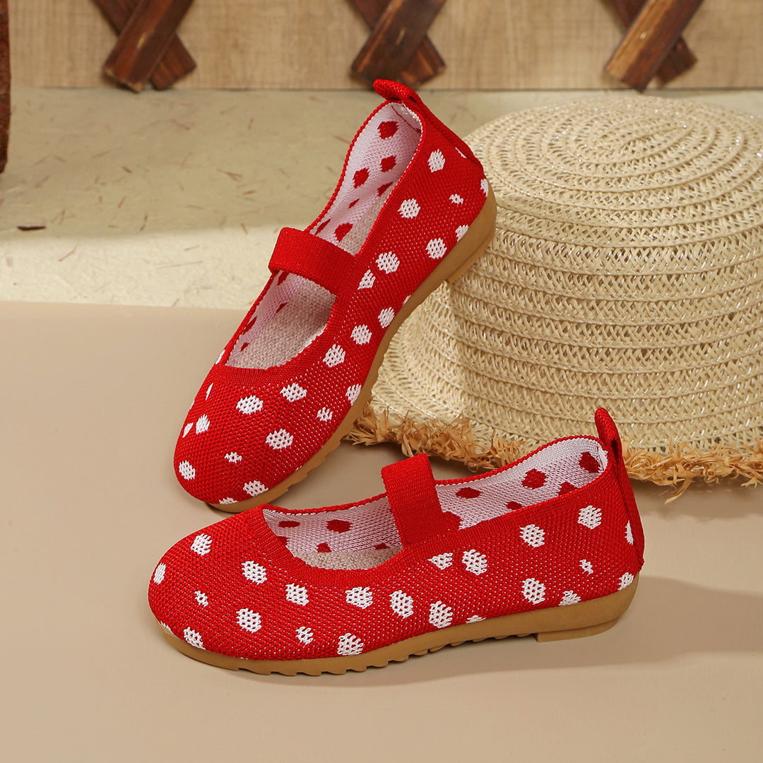 Women Light Dots Lune London Mary Jane Ballerina Flats