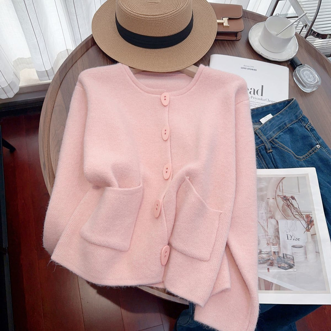 Cardigan pour femmes confortable avec des coutures décoratives Chic & Stil