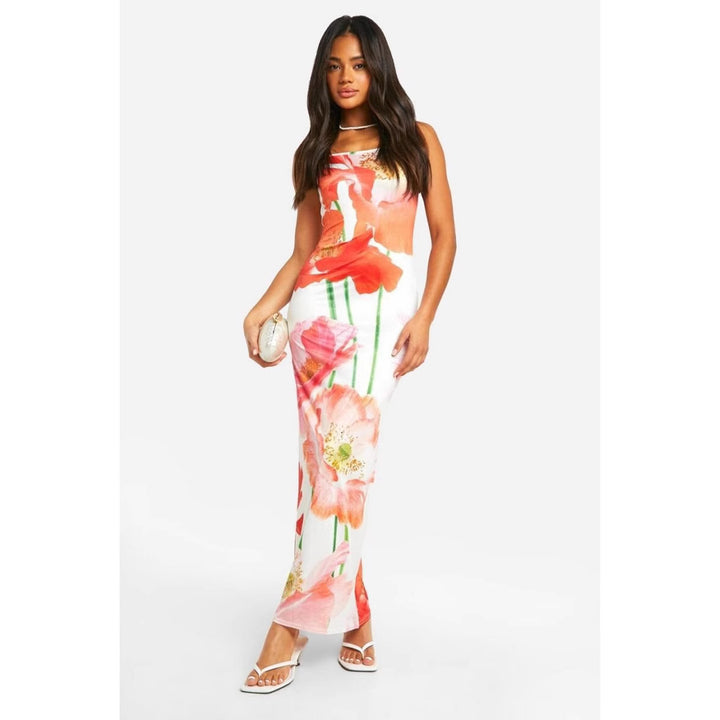 Lune London Floral A-line Maxi Dress for Women