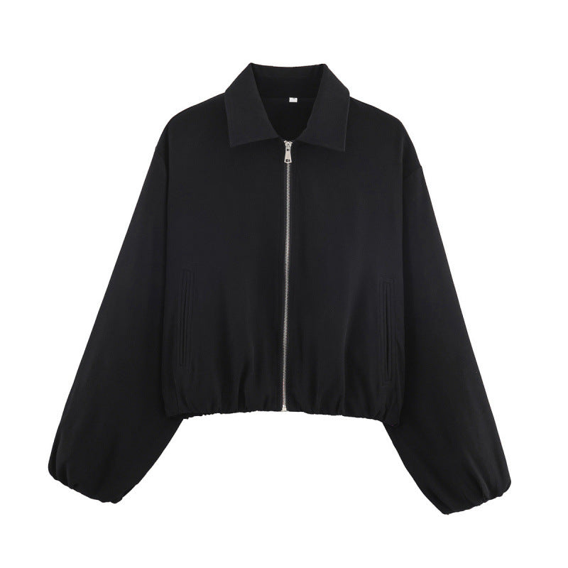 Veste de quilt cropped pour femmes avec des poignets élastiques et des poches pratiques Lune London