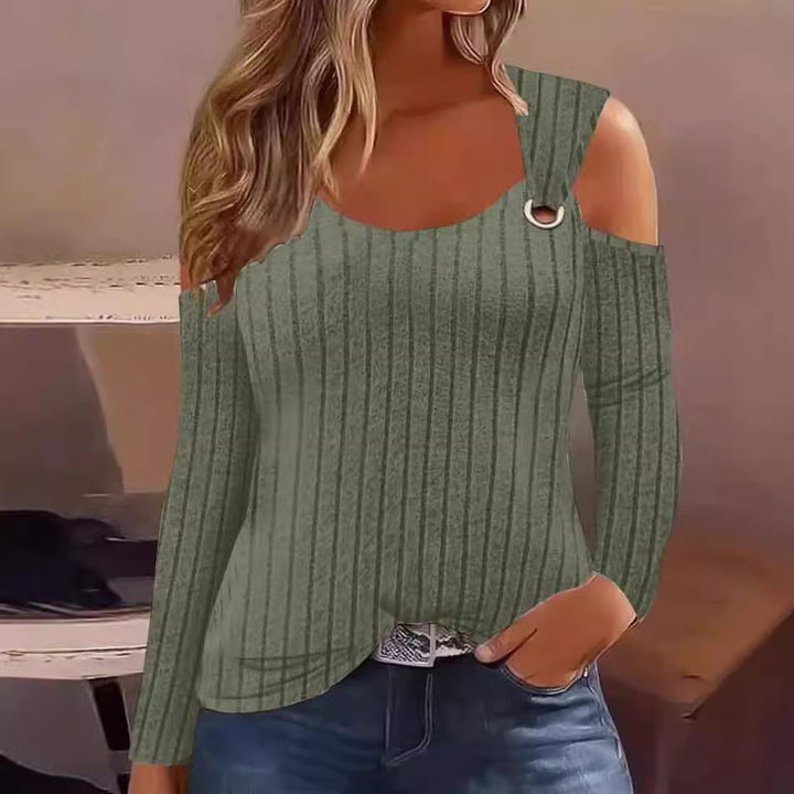Elegant blouse for women with trendy cut and shoulder details Lune London