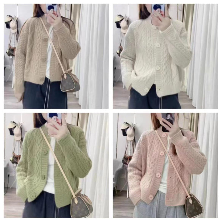 Cardigan confortable pour femmes avec motif en cable Chic & Stil 1772285547